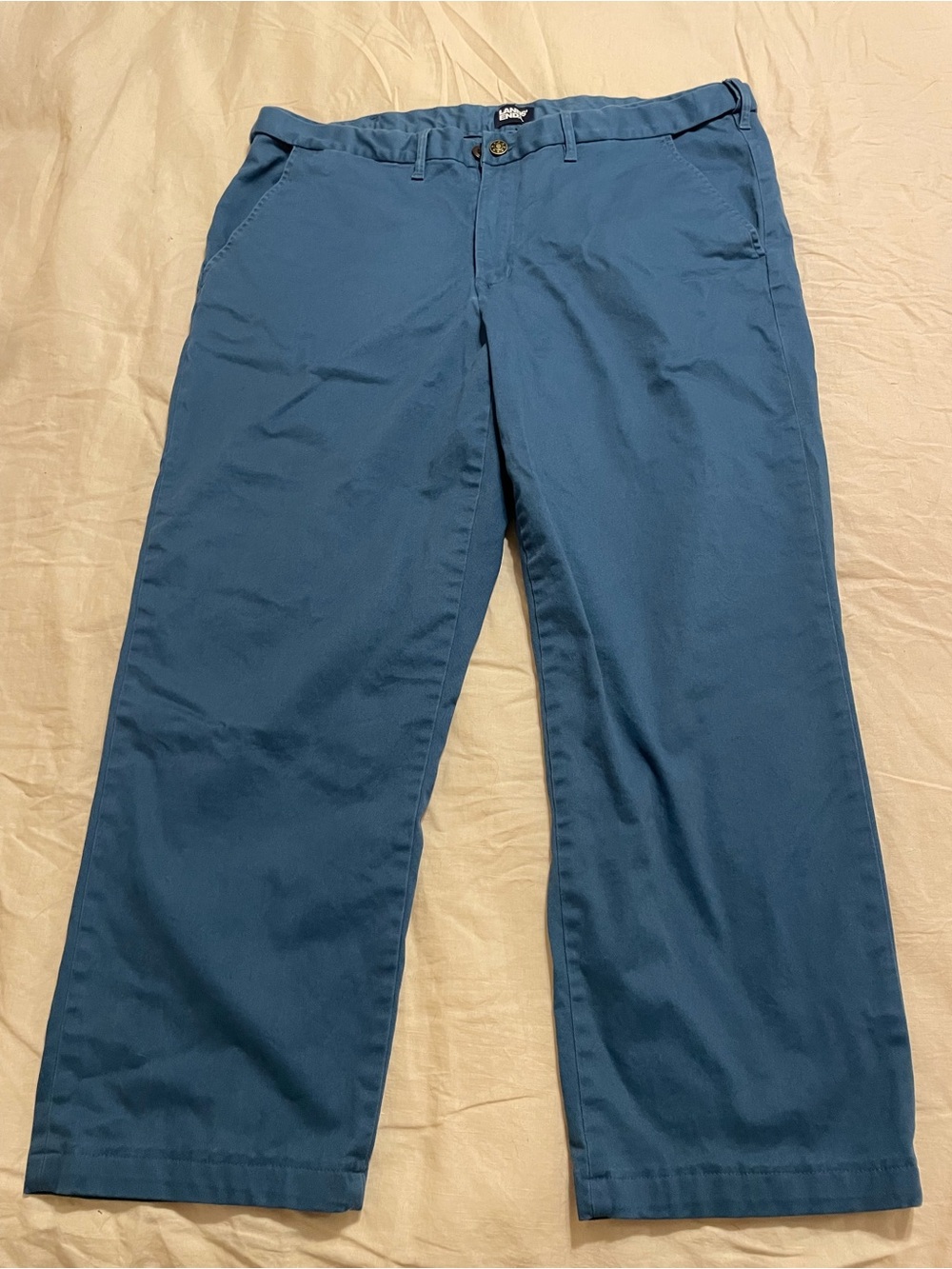 Land’s End Men's Deep Blue heavy Cotton Chino Pants size 42x30”